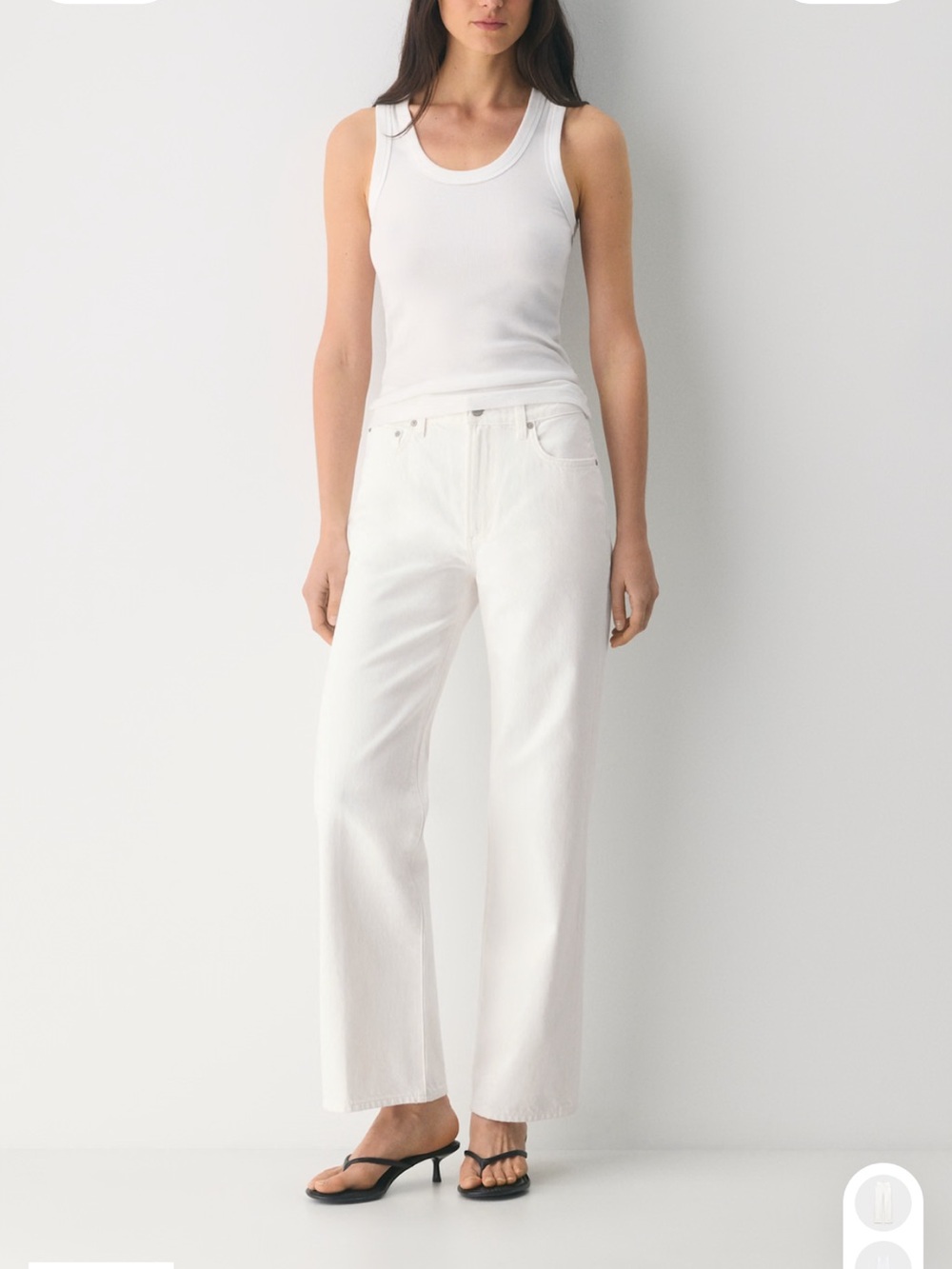 Aritzia Farrah Jeans White